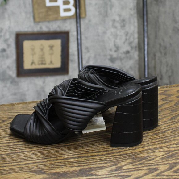 a new day Womens Jessa Mule Heels 87931545 Black 6.5M - Picture 2 of 10